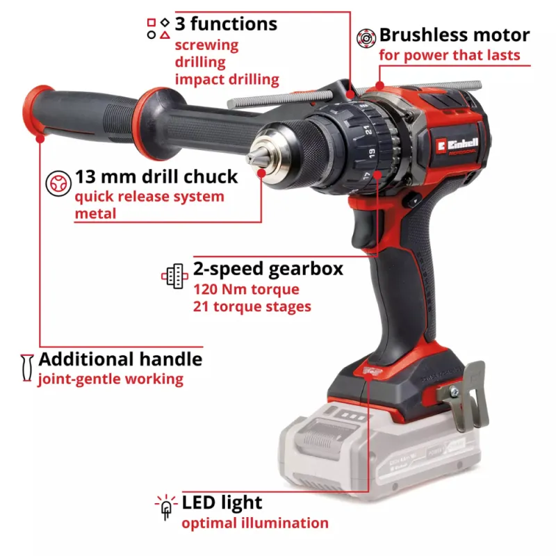 Einhell TP-CD 18_120 Li-i BL Solo Akumulatorska udarna bušilica 4514310