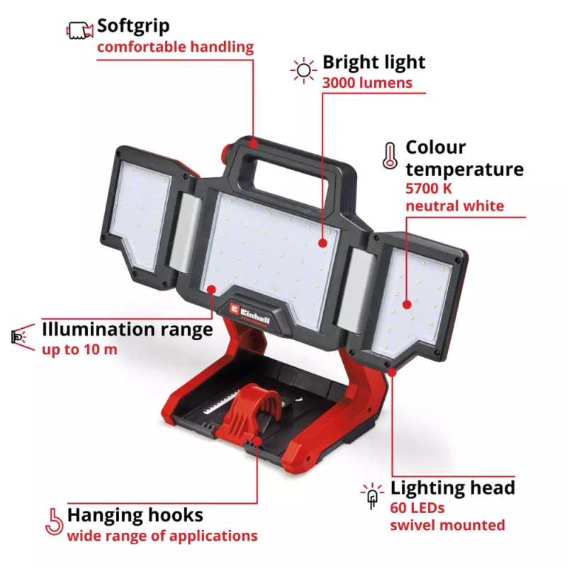 Einhell TP-CL 18/3000 Li - Akumulatorski led reflektor Solo 4514172