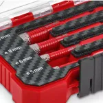 Einhell XS-CASE 4 kom set dijamantskih burgija za keramiku E6.3-1/4" 49500404