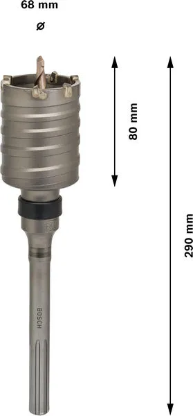PRO SDS max-5 kruna za bušenje jednodelna 68×80×160 mm F00Y145194