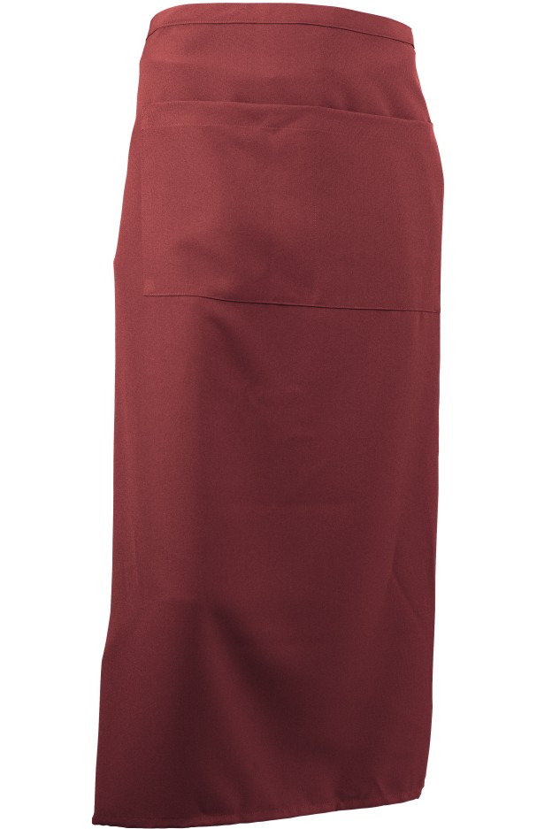 LACUNA Kecelja za konobare dugačka bordo 8GASTPDC