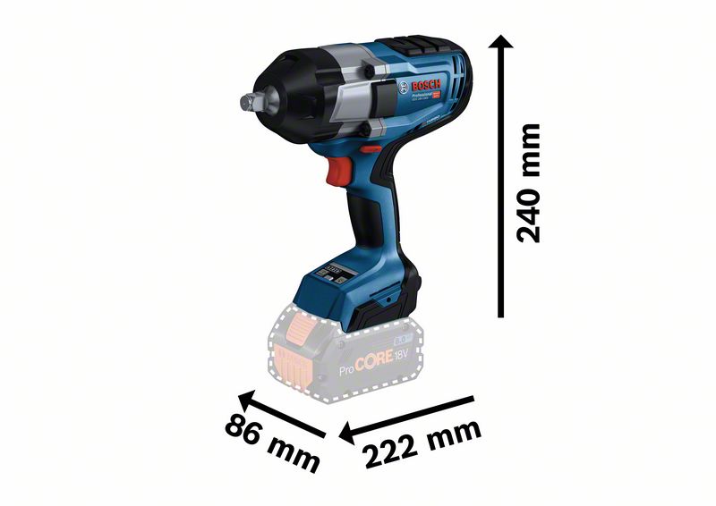Bosch Akumulatorski udarni odvrtač GDS 18V-1000