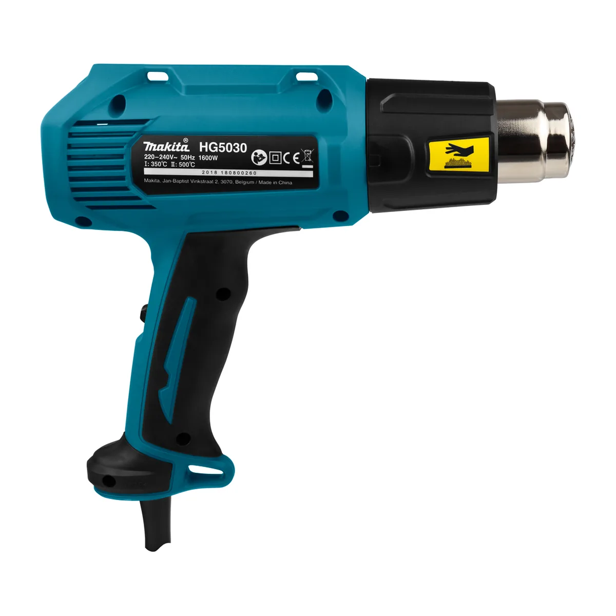 Makita HG5030K Fen za vrući vazduh 1600W 350-500C sa koferom - Slika 2