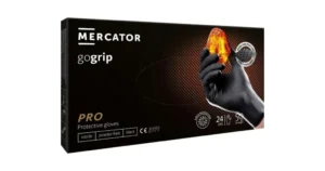 MERCATOR MEDICAL Jednokratne rukavice MERCATOR GOGRIP PRO crne bez pudera RP3002300