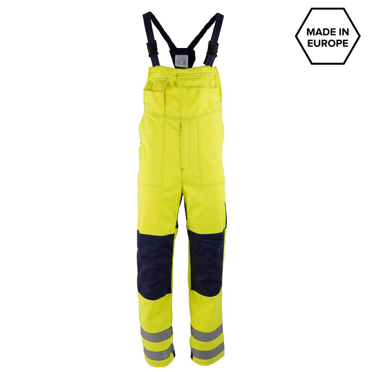 LACUNA Zaštitne radne farmer pantalone MERU 2 Hi-viz MN/ME2PY