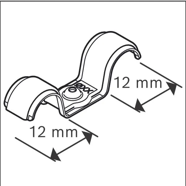 PRO Metal dupli držač kabla, EMD-12 1600A03C2K