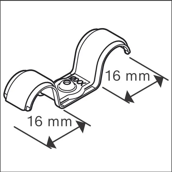 PRO Metal dupli držač kabla, EMD-16 1600A03C2L