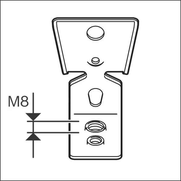 PRO FMI-M6/M8 metalna vešalica 1600A03C2T