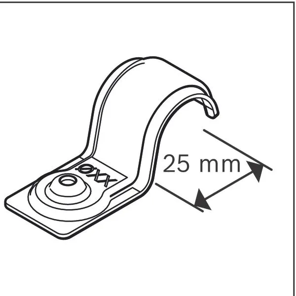 PRO Metal jednostruki držač kabla, EMS-25 1600A03C2C
