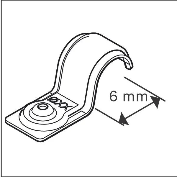 PRO Metal jednostruki držač kabla, EMS-6 1600A03C25