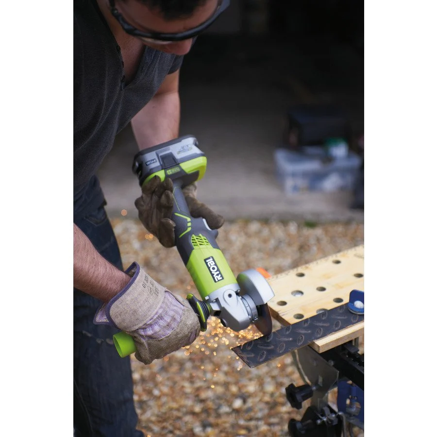 RYOBI Aku. ugaona brusilica (115mm), 18V ONE+™ - R18AG-0 - 7