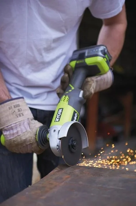 RYOBI Set aku. ugaona brusilica (115mm) + punjač+ baterija 4Ah (18V ONE+™) - R18AG-140S - 4