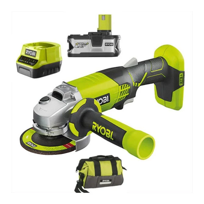 RYOBI Set aku. ugaona brusilica (115mm) + punjač+ baterija 4Ah (18V ONE+™) - R18AG-140S - 5