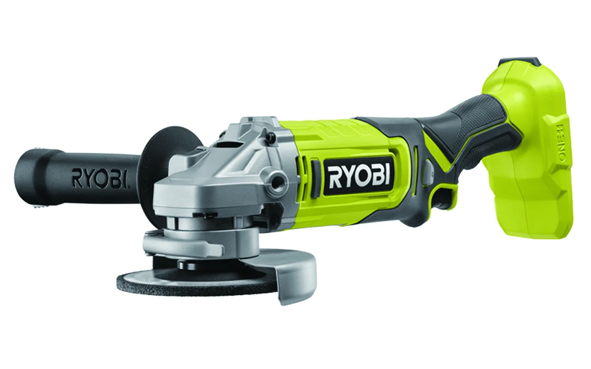 RYOBI Set aku. ugaona brusilica (125mm) + punjač+ baterija 4Ah (18V ONE+™) – RAG18125-1C40S - Slika 8