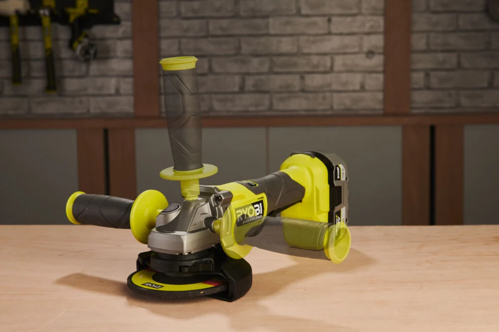 RYOBI Aku. ugaona brusilica, bez četkica (125mm) 18V ONE+™ – RAG18BL-0 - Slika 7