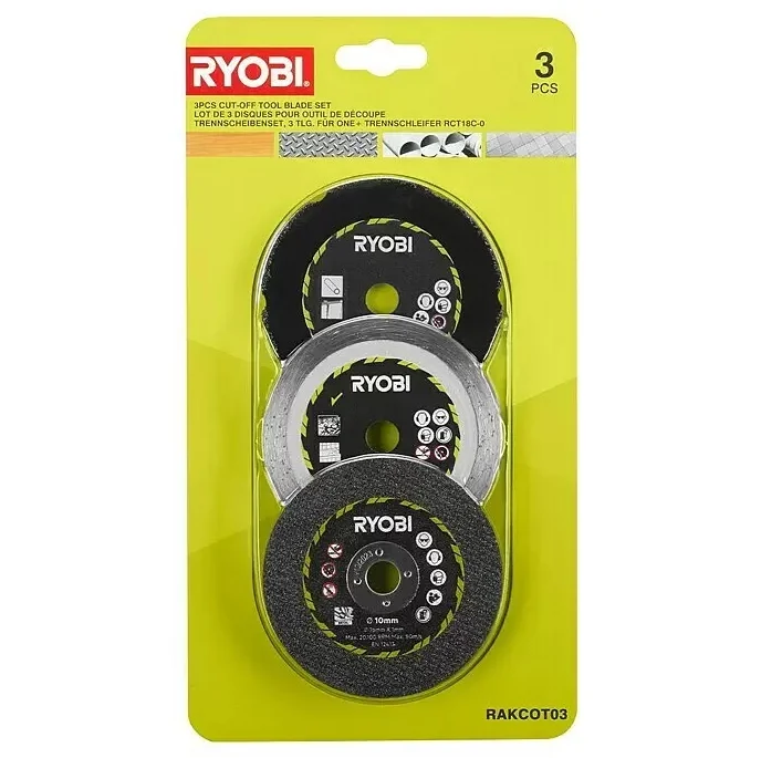 RYOBI Set diskova za sečenje različitih materijala za RCT18C-0 (3 kom) - RAKCOT03 - Slika 2