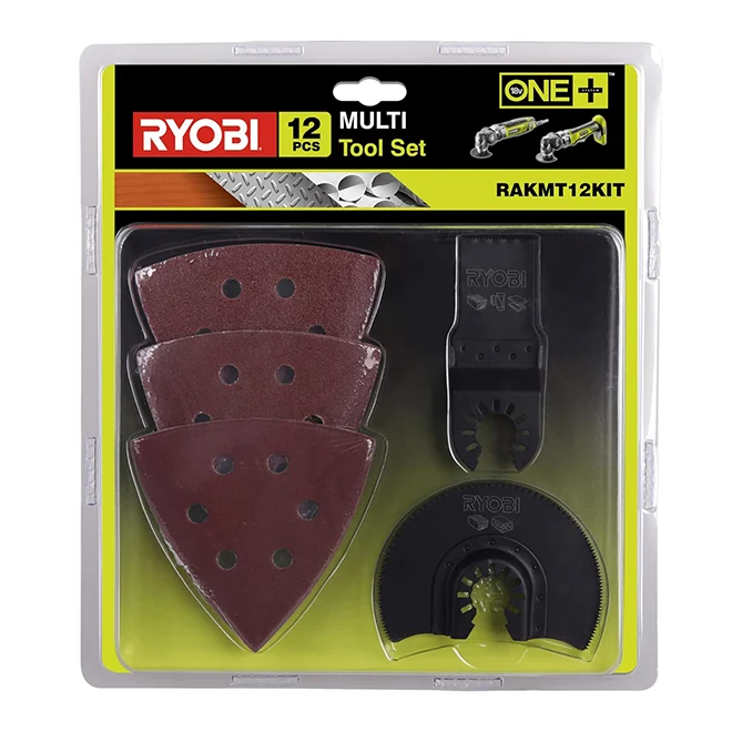 RYOBI Set pribora za multifunkcionalni alat (renovator), 12 kom – RAKMT12KIT - Slika 2