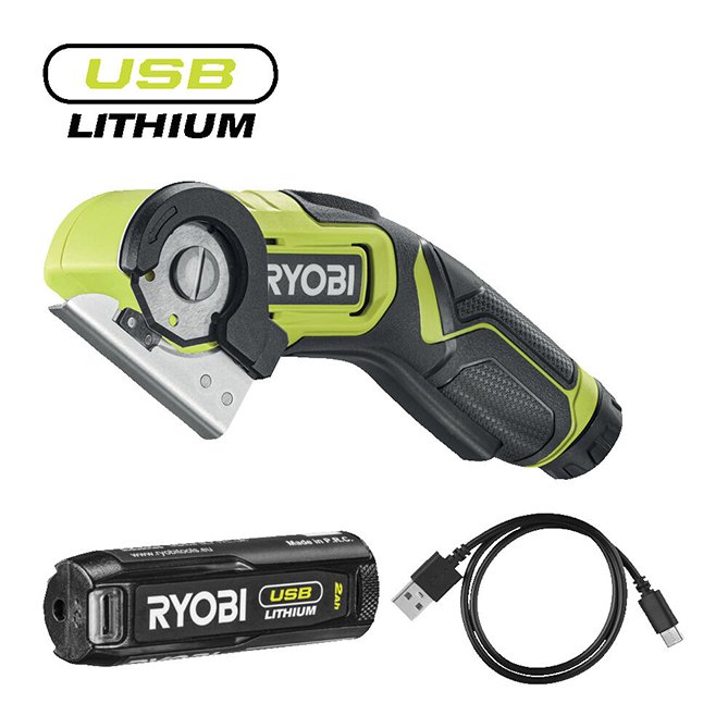 RYOBI Kompaktni bežični alat za sečenje, USB Lithium™ 4V (2,0 Ah) - RCT4-120G