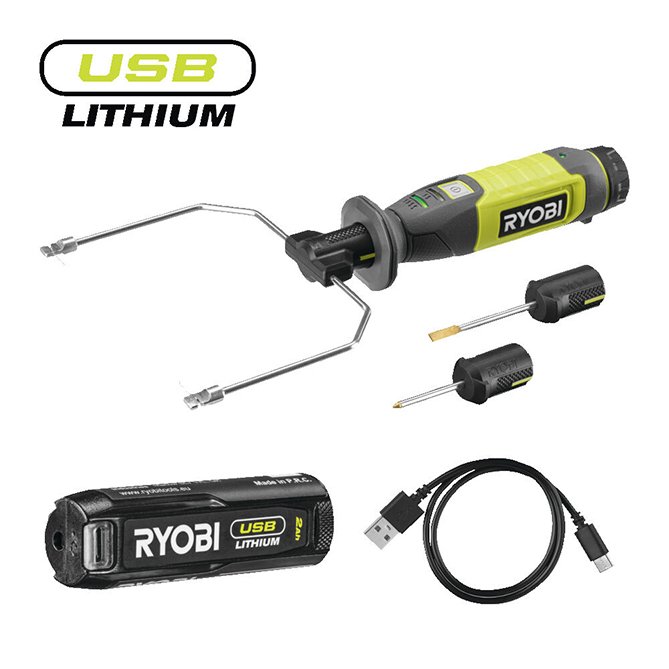 RYOBI Kompaktni bežični vrući rezač, USB Lithium™ 4V (2,0 Ah) - RHC4-120G