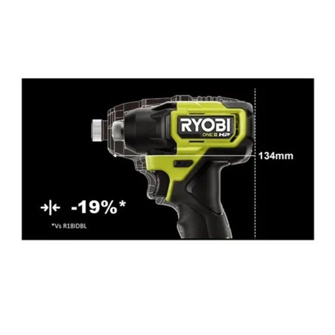 RYOBI Aku. kompaktni udarni odvijač, bez četkica, 18V ONE+™ HP – RID18C-0 - 21