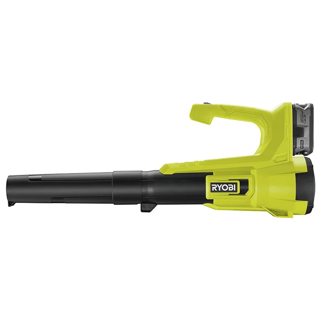 ryobi aku. duvač lišća u setu sa punjačem i baterijom 4ah (18v one+™) ry18bla 140