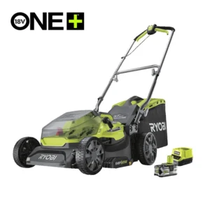RYOBI Aku. kosačica za travu, bez četkica 18V ONE+™ sa baterijom (5Ah) i punjačem – RY18LMX37A-150 - 1