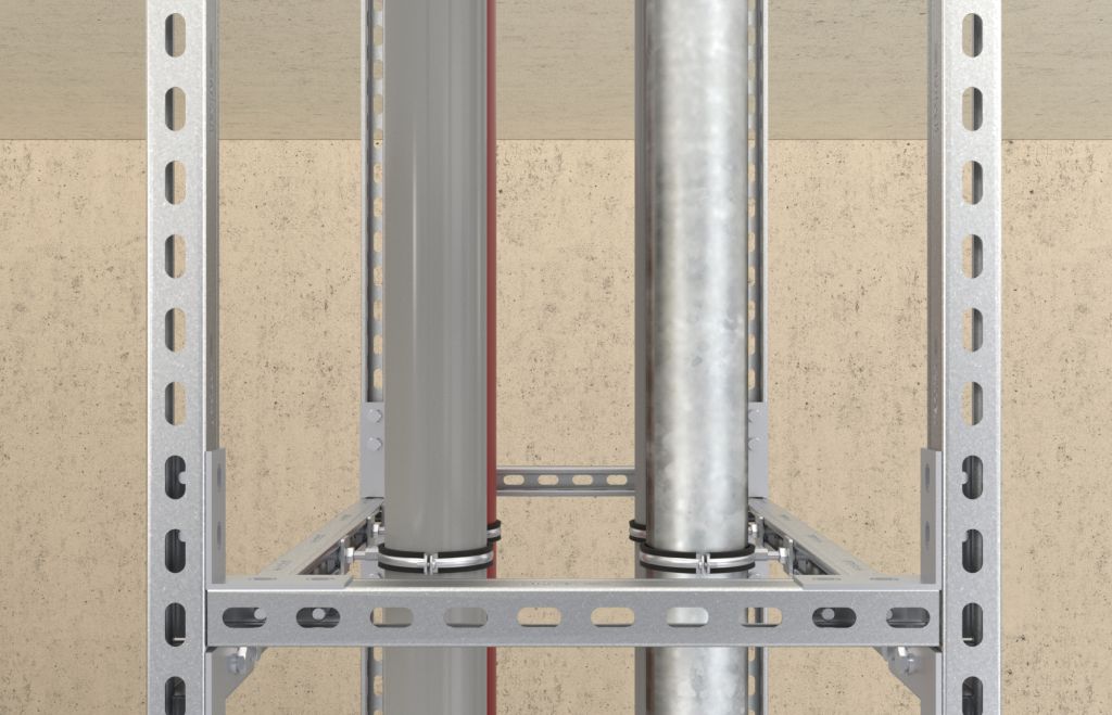 FISCHER montažni profil 41x41 mm FUS 41/41/2,0 - 2M 40390 - Slika 2