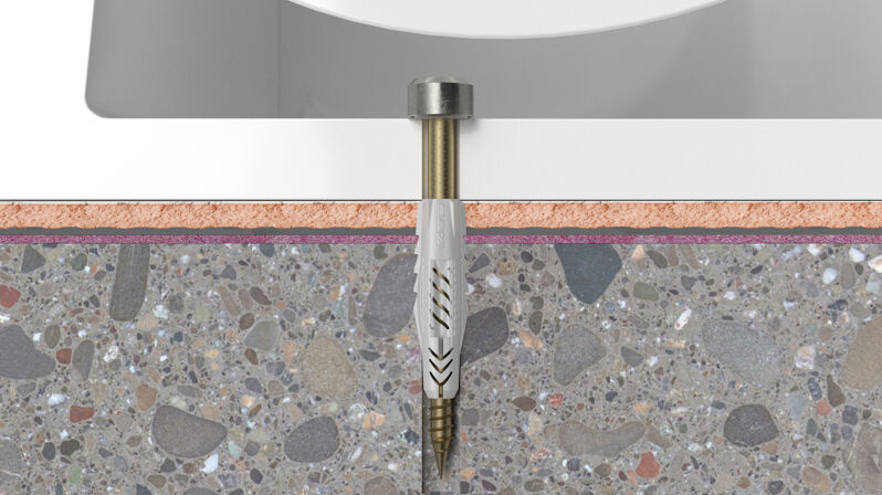 FISCHER set za fiksiranje WC šolje WCN 1 60561