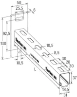 Fischer ALK 37-600 Montažna konzola (5 kom) - 538745 - Slika 4