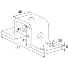 Fischer FUF 41 Ugaoni element za montažne šine (25 kom) - 504377 - Slika 3