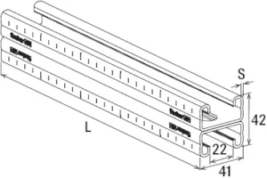 Fischer FUS 21D/2,0-3M Dvostruki montažni profil - 504458 - Slika 4
