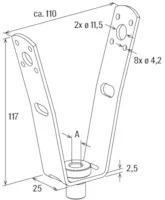 Fischer TZH M 10 Nosač za trapezni lim krova (25 kom) - 79826 - Slika 4