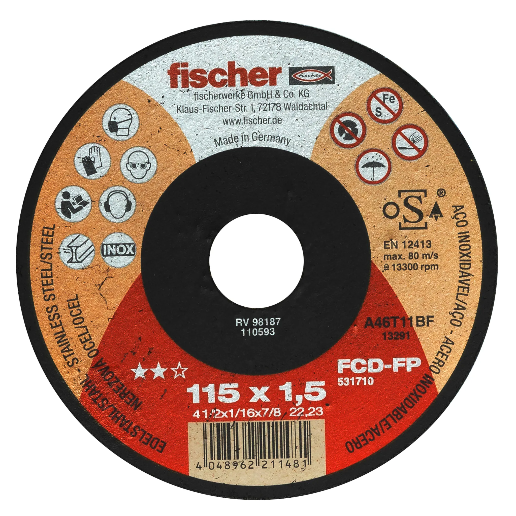 Fischer rezne ploče FCD-FP 115X1