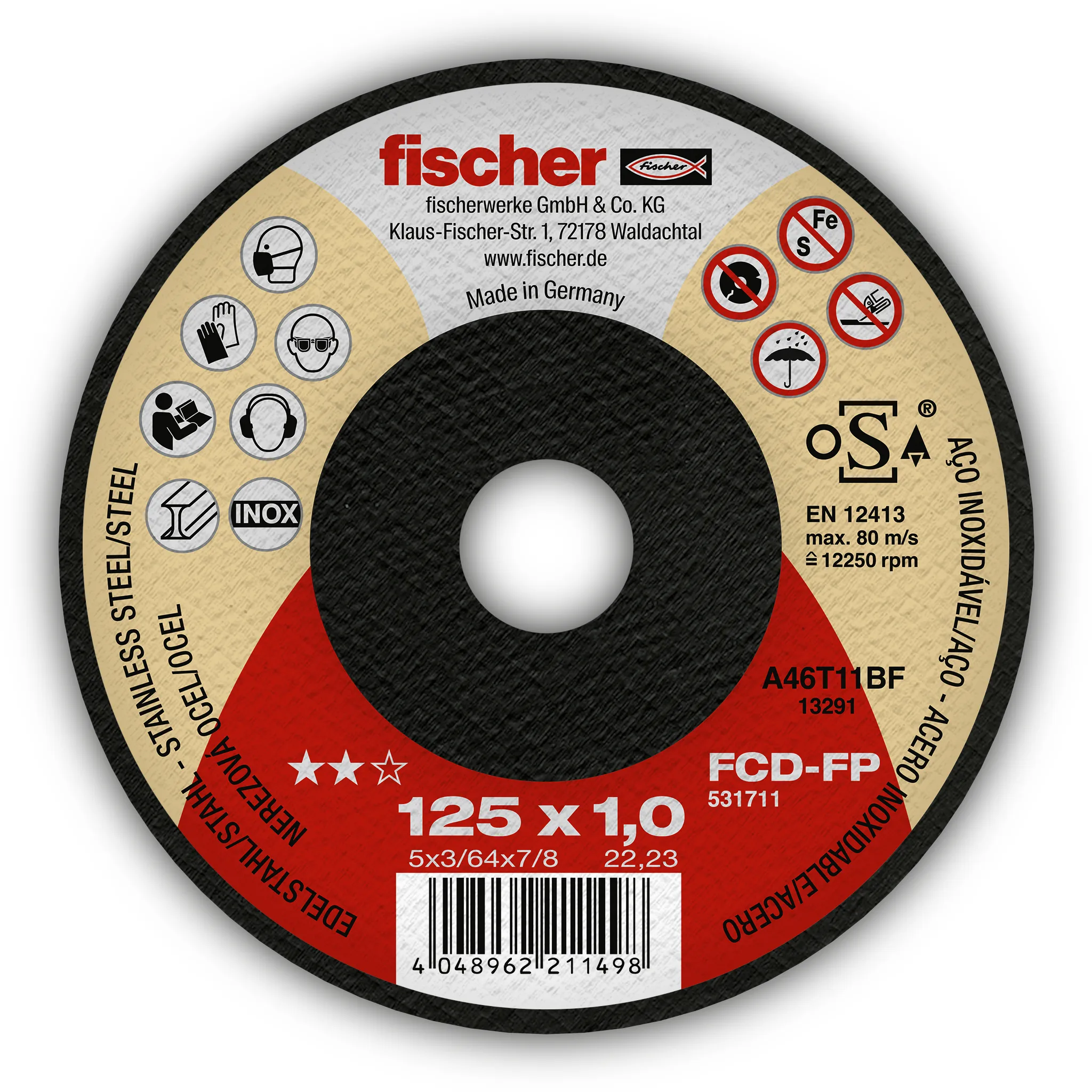 Fischer rezne ploče FCD-FP 125X1