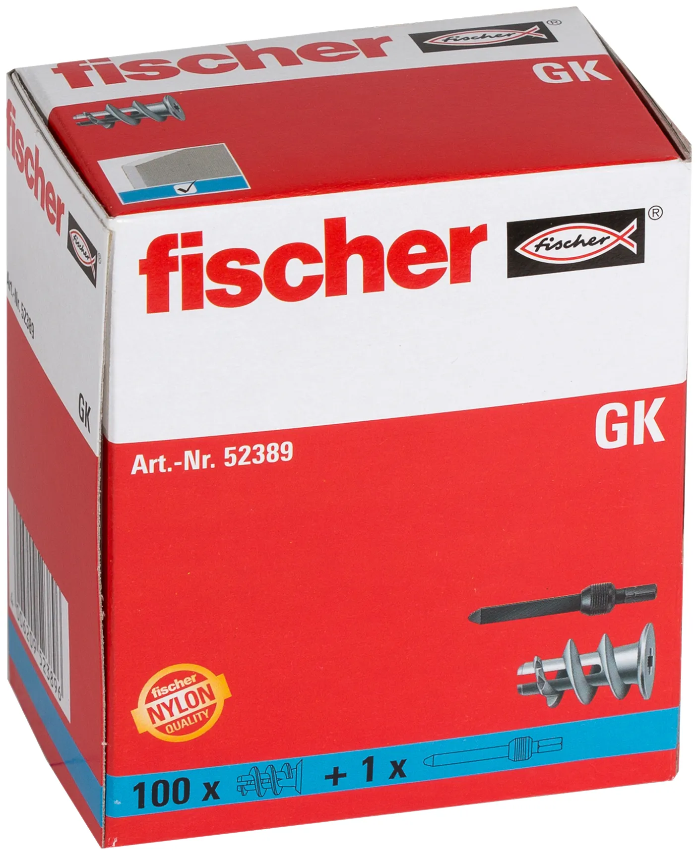 Fischer GK Plastični tipl za gips karton ploče (100 kom) - 52389 - Slika 2