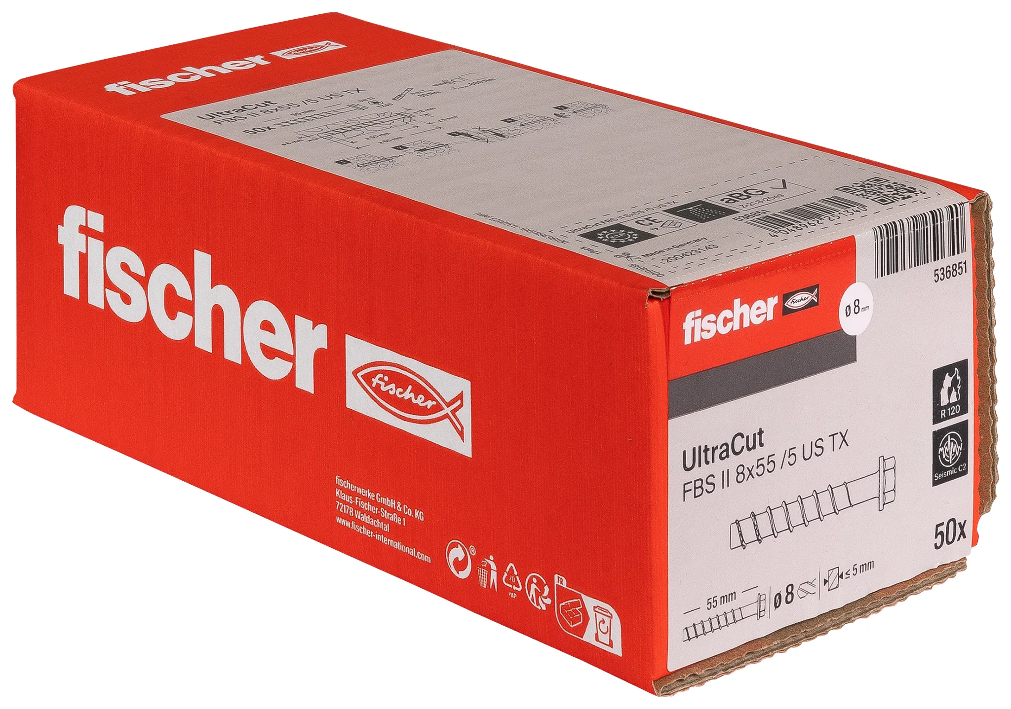 Fischer FBS II 8x55 Vijak za beton (50 kom) - 536851 - Slika 2