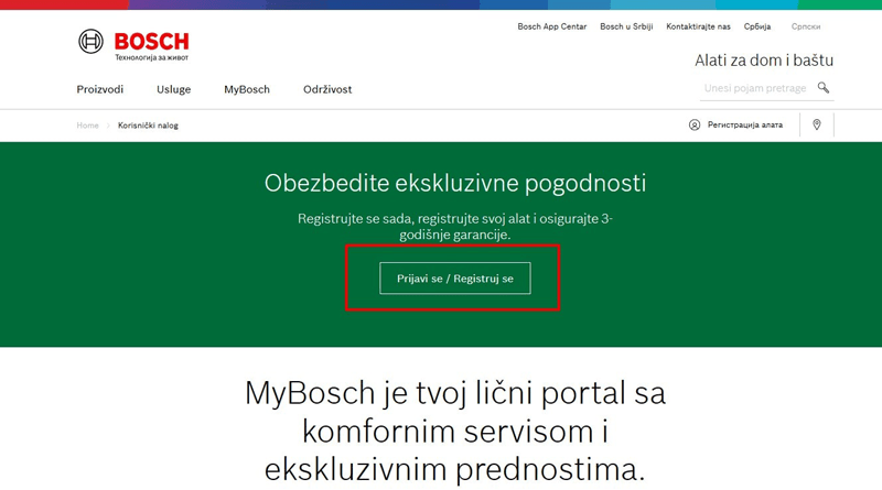 Bosch garancija i produžena garancija