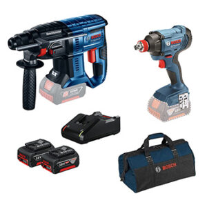 Bosch set aku alata GBH 180-LI + GDX 180-LI + 2xGBA 18V 4.0Ah + torba 0615990M30