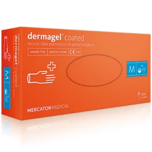 Mercator medical Rukavice jednokratne Latex DERMAGEL COATED RD100060L