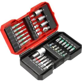 Einhell 34-delni set adaptera i bitova 1/4" S-Box 49108801