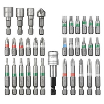 Einhell 34-delni set adaptera i bitova 1/4" S-Box 49108801