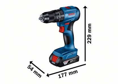 Bosch Akumulatorska vibraciona bušilica-odvrtač GSB 185-LI Professional 06019K3102 - Slika 2