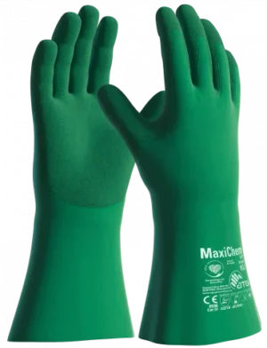 Atg MaxiChem Cut duga zelena rukavica 35 cm 76-833/09