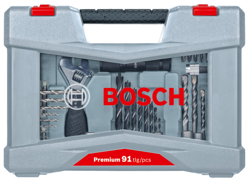 Bosch 91-delni set burgija i bitova odvrtača Premium X-Line 2608P00235