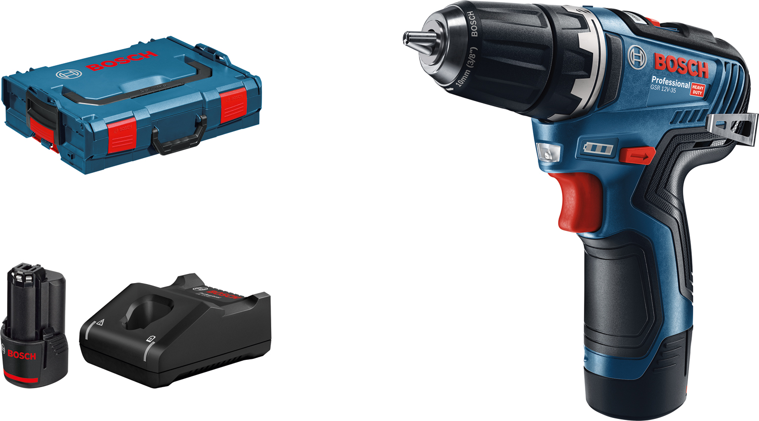 Bosch Akumulatorska bušilica-odvrtač GSR 12V-35 Professional 2x3Ah u koferu 06019H8002