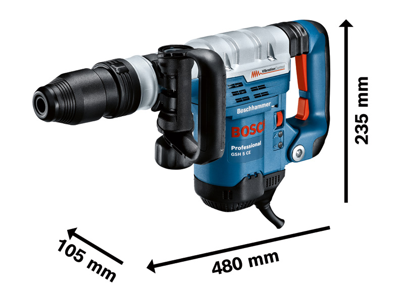 Bosch Elektro-pneumatski čekić za štemovanje sa SDS max prihvatom GSH 5 CE Professional 0611321000