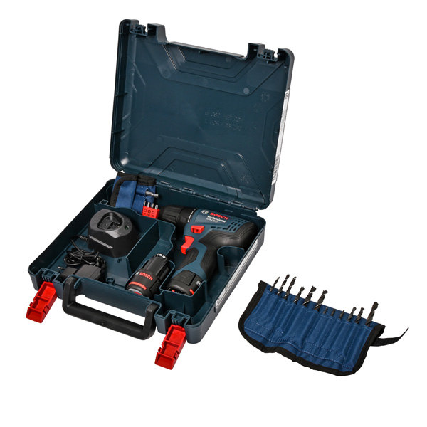 Bosch Akumulatorska bušilica-odvrtač GSR 120-LI Professional +23-delni set bitova 06019G8002