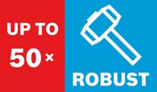 up to 50x robust