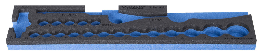 Unior VL911N6SOS SOS uložak za nasadne ključeve za met.kutiju art.911, 95 x 447 x 30, 622693